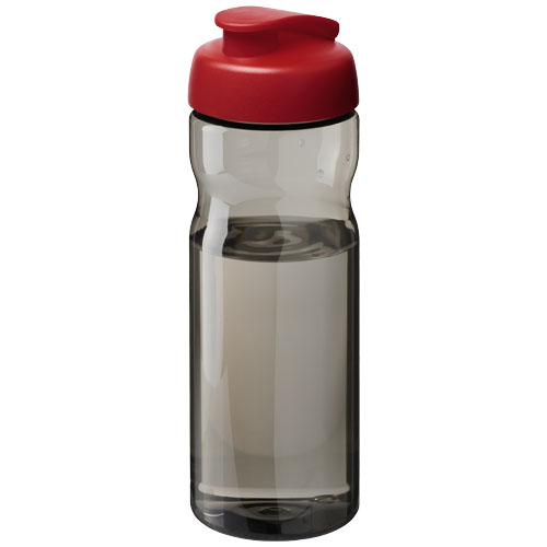 Gourde sport publicitaire 650 ml H2O Active® Eco Base Rouge et Charbon